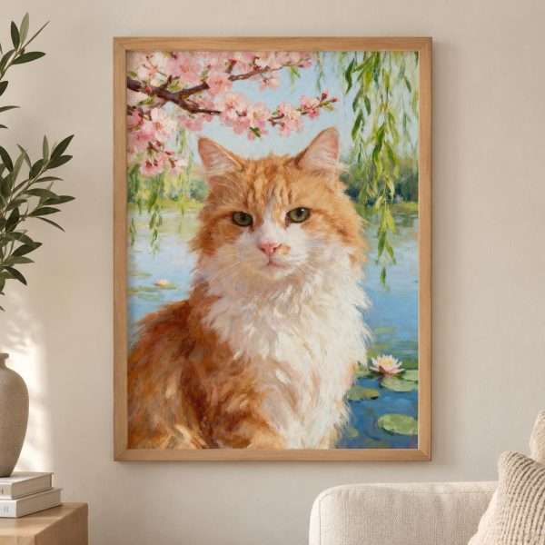 Custom Cat Portrait Wall Art